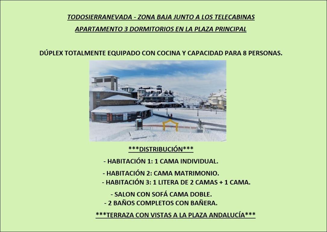 & Snow Apartmentos By Todosierranevada - Plaza Principal Junto A Telecabinas Apartment Sierra Nevada